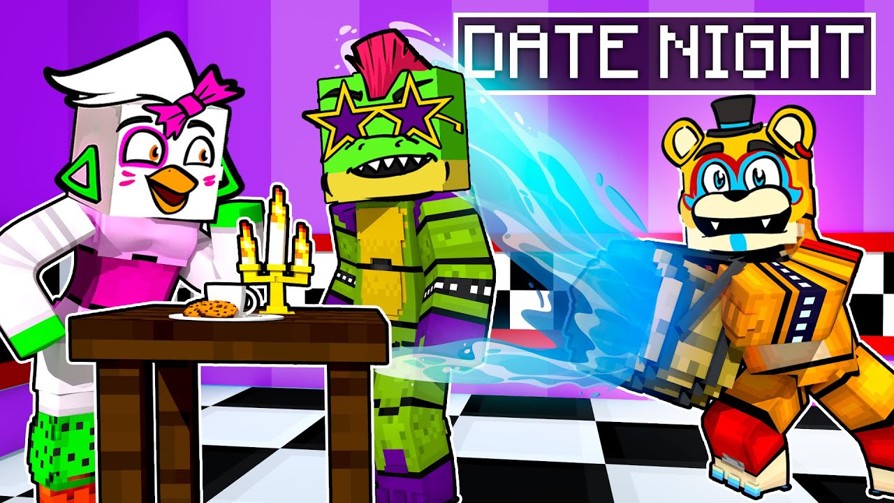 Glamrock Freddy DESTROYS Monty Gator DATE NIGHT with Glamrock Chica in Minecraft Security Breach