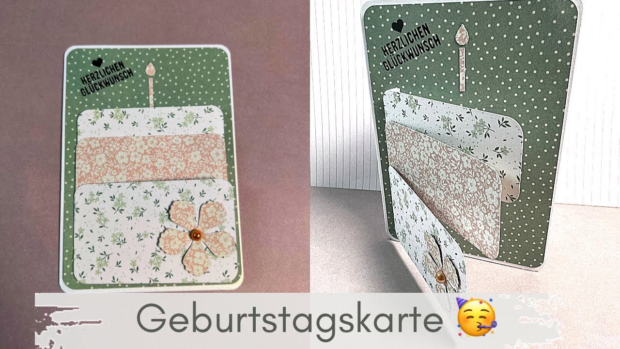 Außergewöhnliche Geburtstagskarte 🥳 mit Action Bastelmaterial