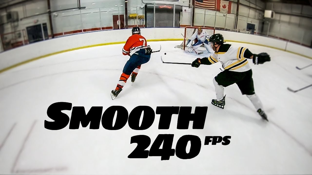 Backhand Shot Sneaks Through - GoPro SlowMo Hockey