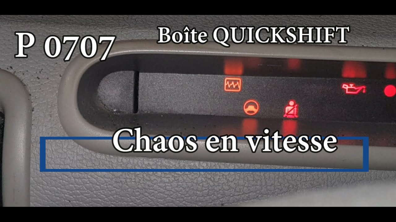 QUICKSHIFT Passage de vitesse impossible