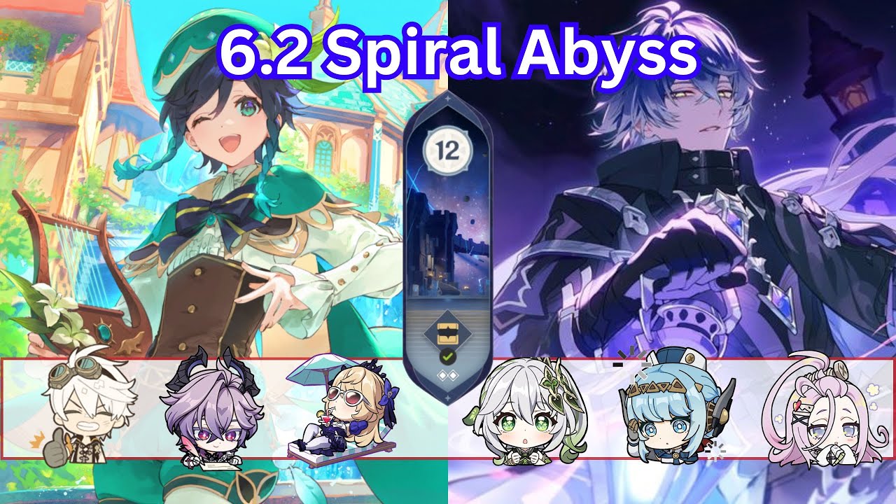 New Spiral Abyss 6.2 深渊  Floor 12 Cleared C0 Venti | C0 Flins  - [Genshin Impact 原神]