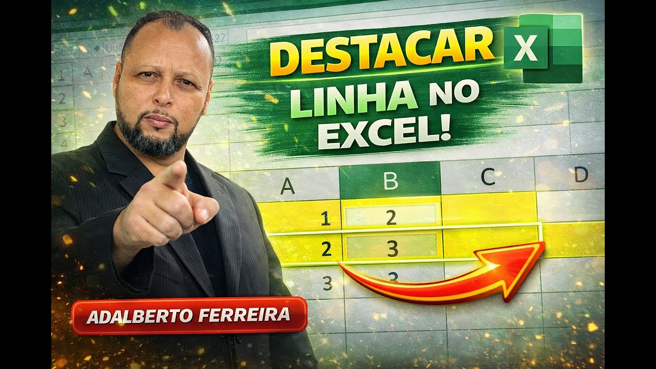 DESTACAR LINHA NO EXCEL