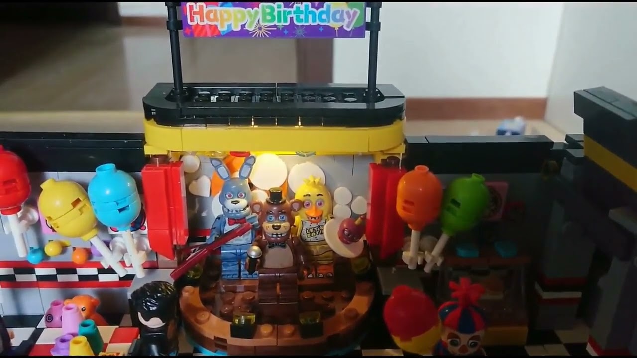 Tok Moc 3 in 1 FNAF Stage Bootleg Lego Set Showcase