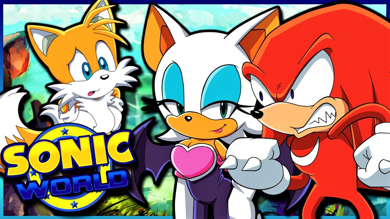 Knuckles and Rouge Team up  | Tails Plays Sonic World