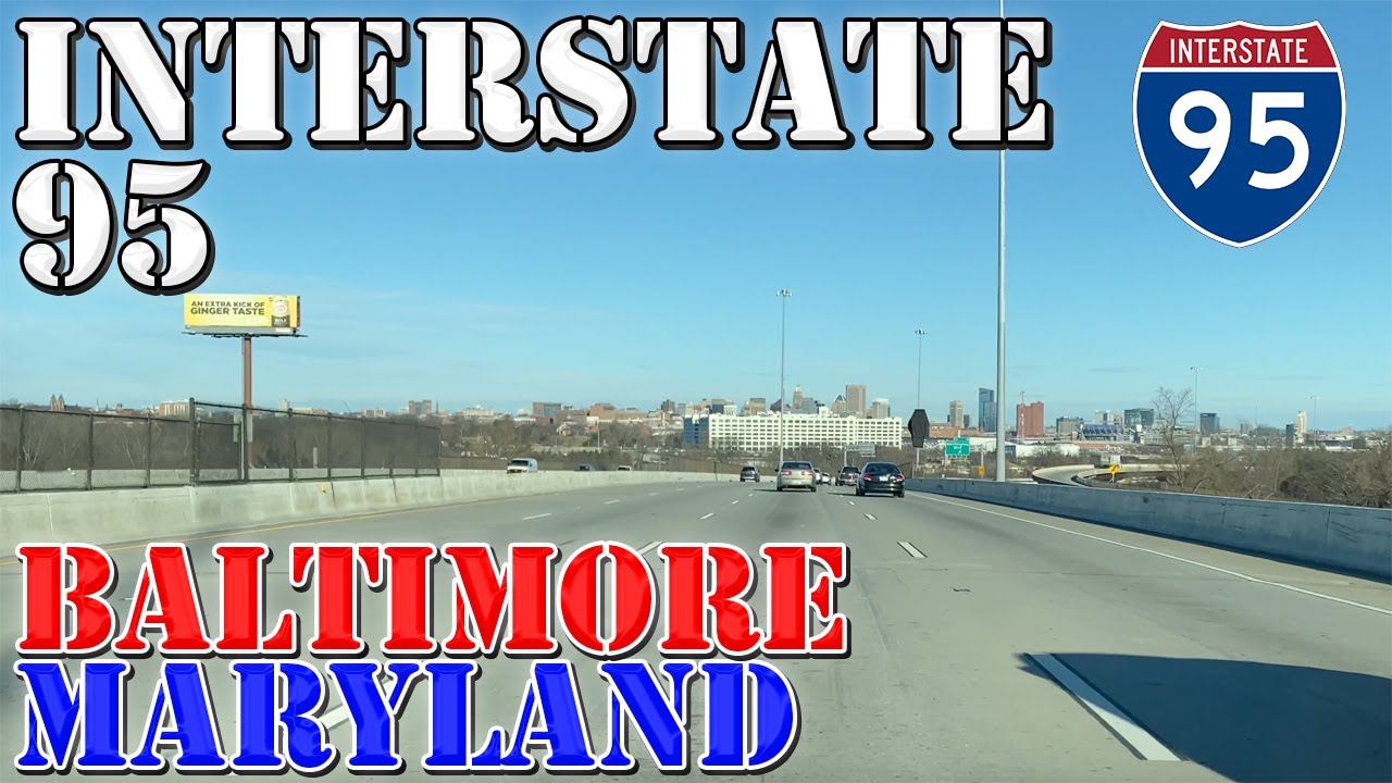 I-95 North - Baltimore - Maryland - 4K Highway Drive