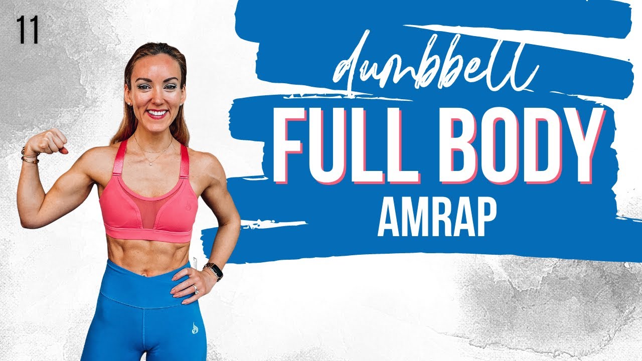 🔥 45 Min FULL BODY Workout at Home With Dumbbells | No Repeat AMRAP | STRONG SUMMER DAY 11