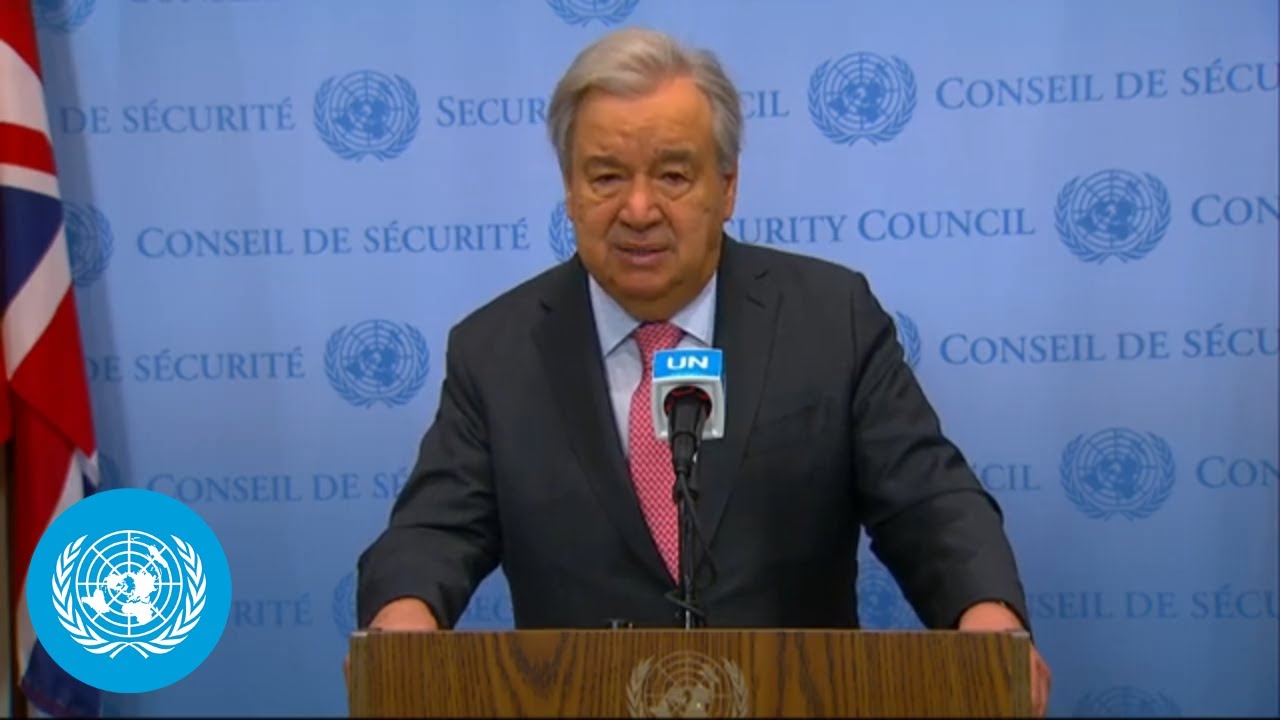 UN Chief on Syria - Security Council Media Stakeout | United Nations