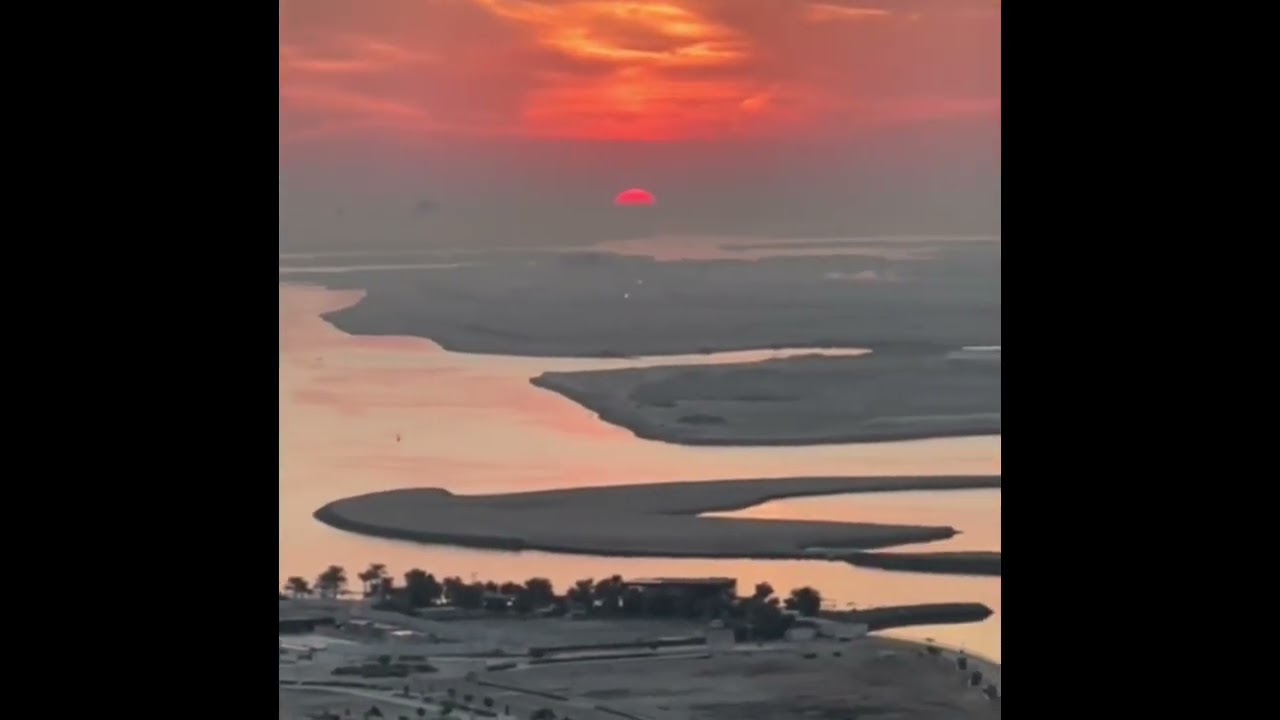 Sunrise #bueatiful #reem island #viral #video