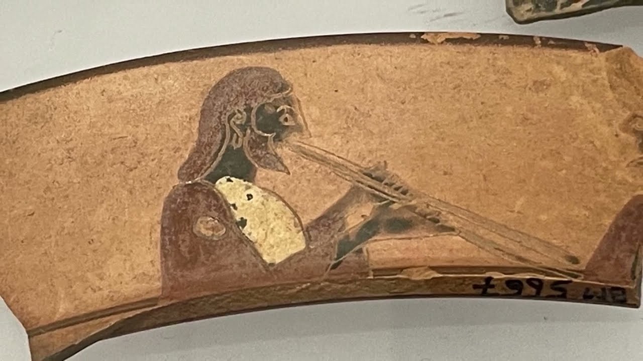 Bass Aulos and Flute at Aigai Vergina the Palace of Philip II