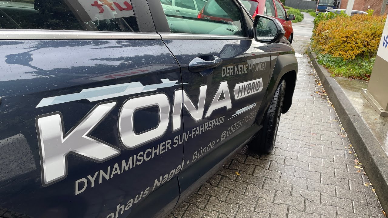 За рулём на Hyundai Kona Hybrid  2023