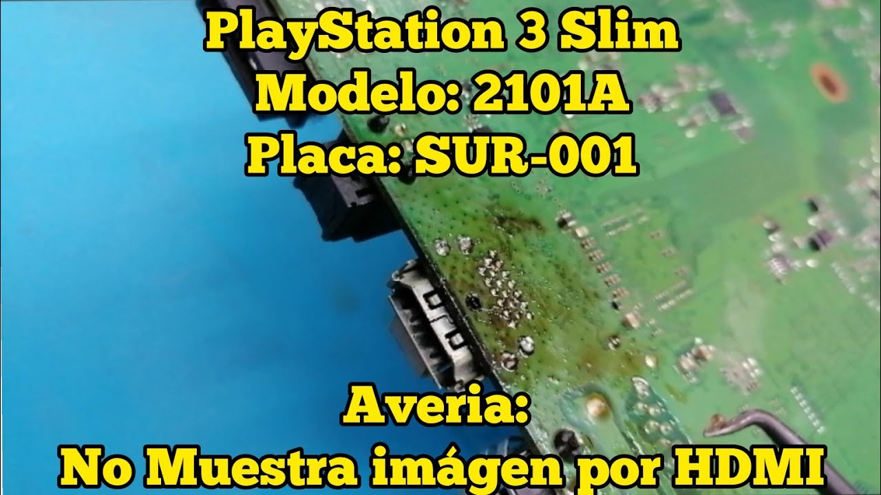 PS3 Slim muestra imagen por AV pero no por HDMI.