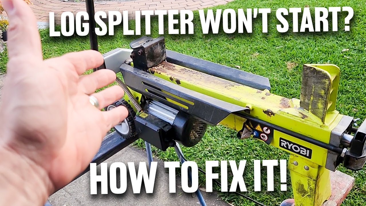 Portable Log Splitter won't start? Replace the Capacitor