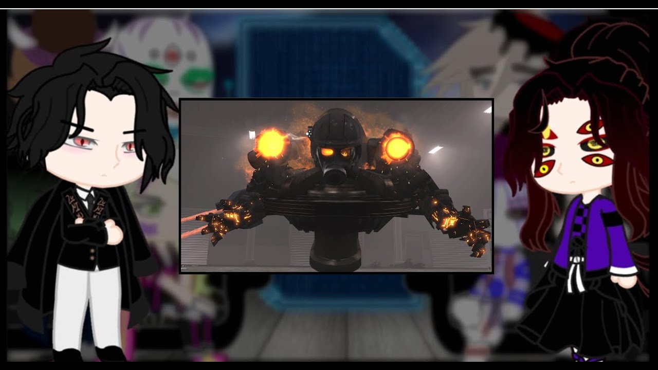 Uppermoons + Muzan react to Skibidi Toilet 75