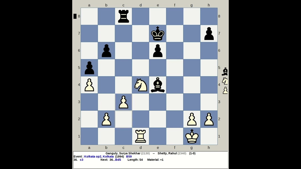 Ganguly, Surya Shekhar vs Shetty, Rahul | Kolkata Chess Open 2 1994, India