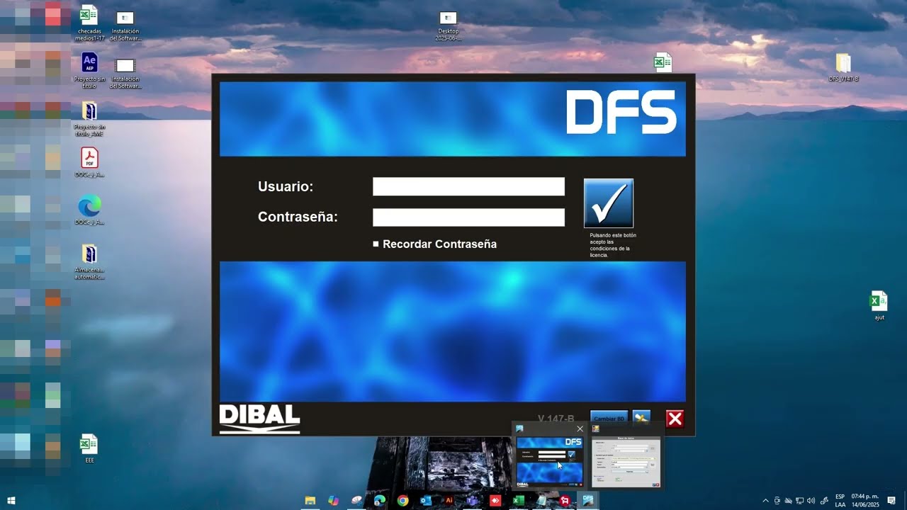CONFIGURACON de basculas dibal seria 500 software DFS