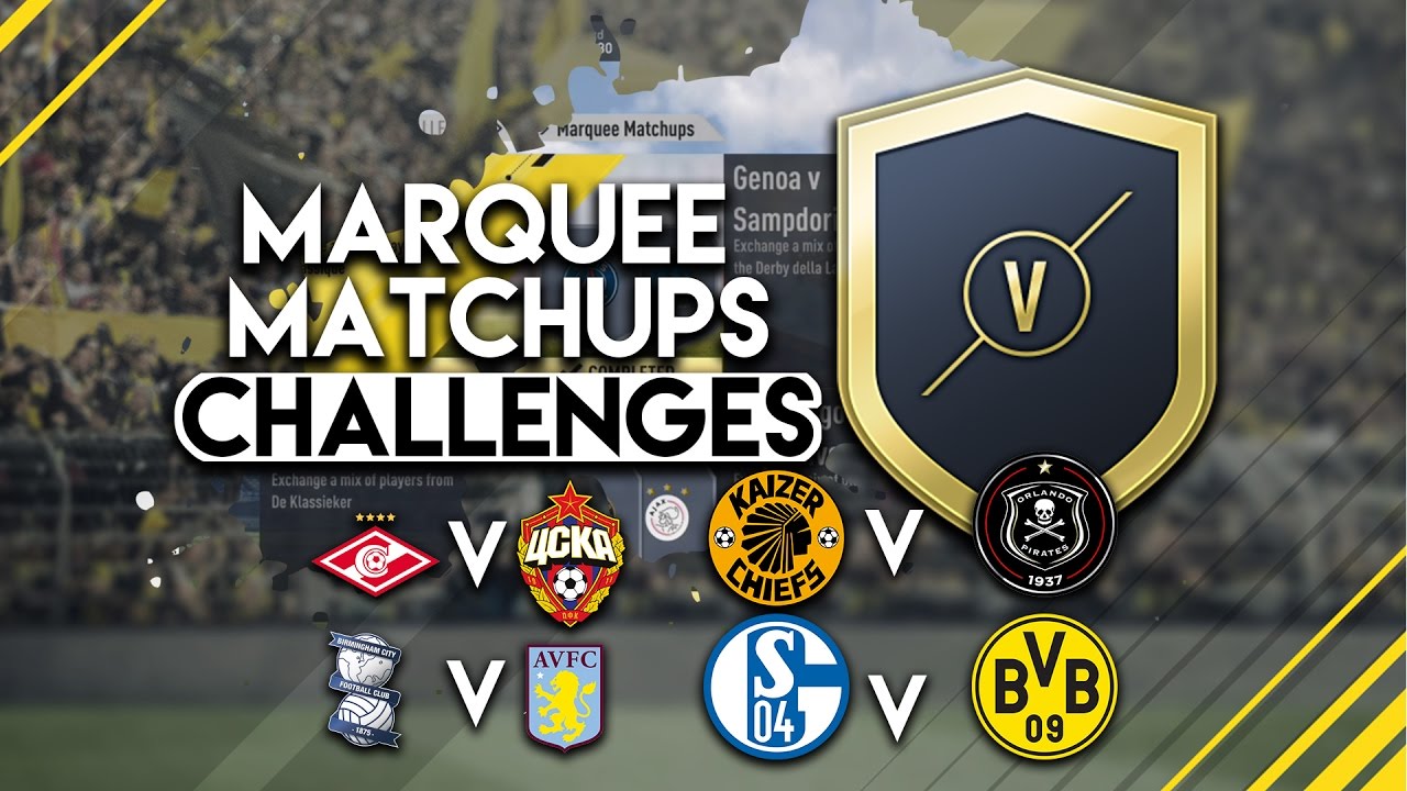 FIFA 17 SBC Marquee Matchups Completed/Cheap