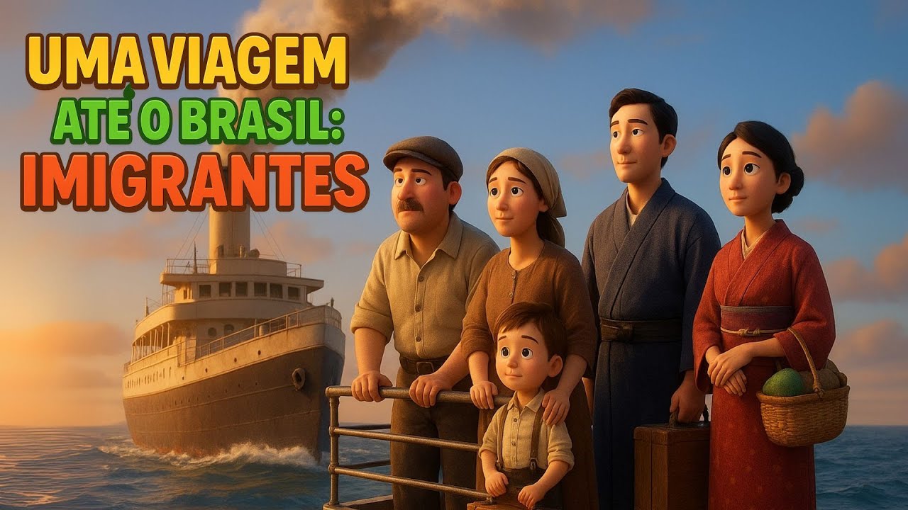 A jornada dos imigrantes para o Brasil