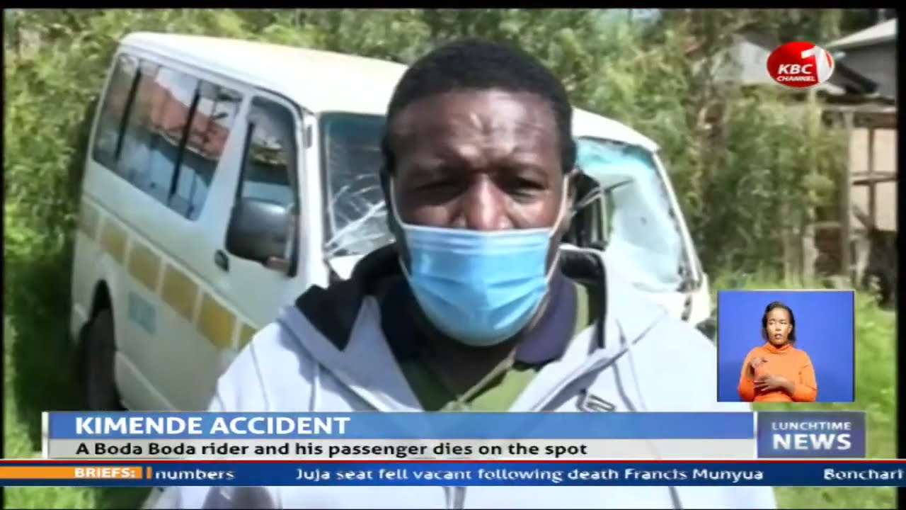 Boda Boda rider and his passenger die on the spot in Kimende accident