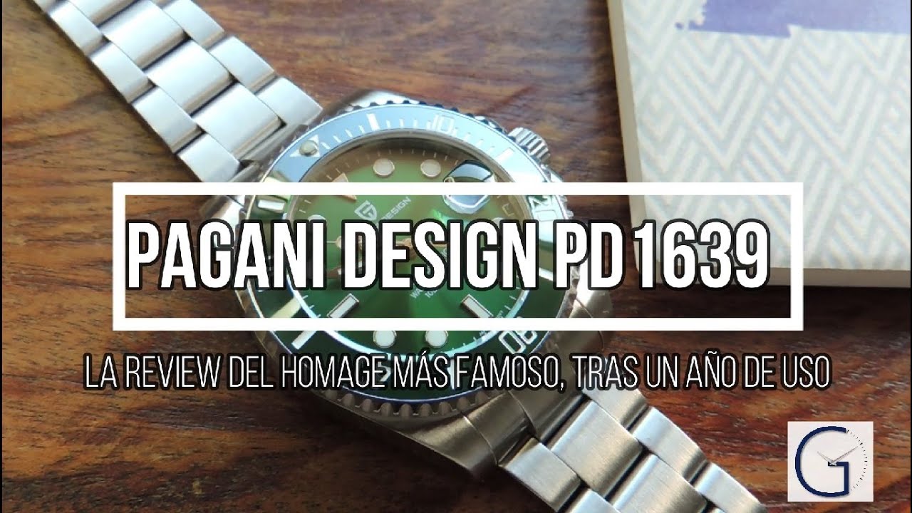 Review tras un año de uso: Pagani Design PD1639 -El Homage al Rolex Submariner más famoso de Youtube