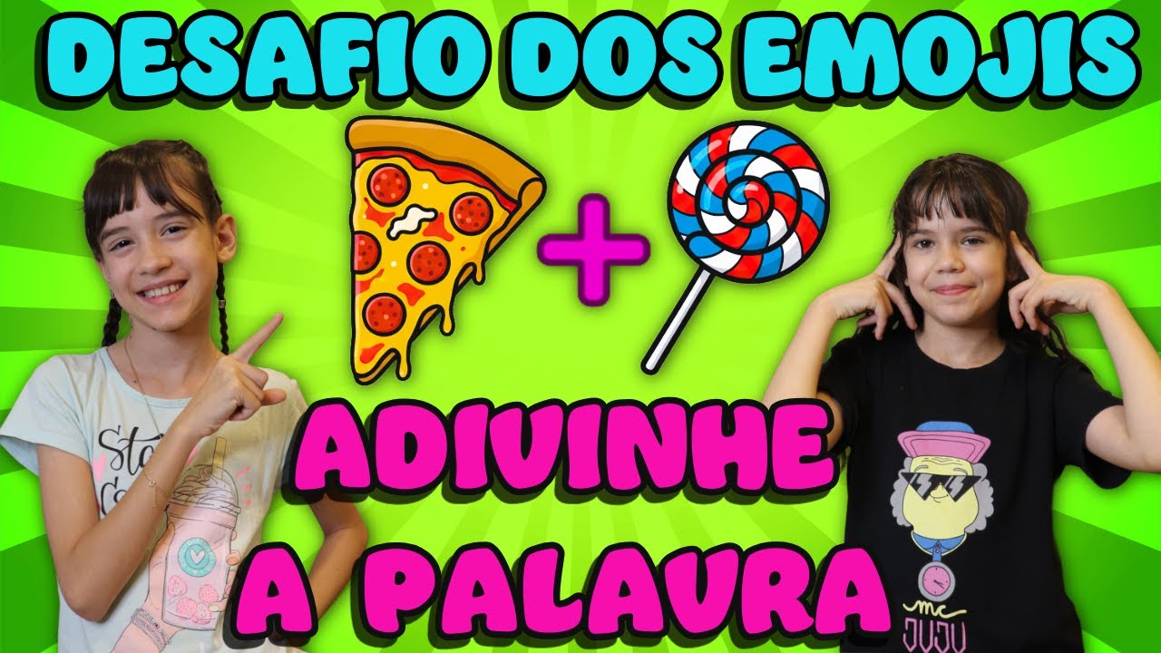 QUAL É A PALAVRA? 🤔 | Desafio dos Emojis com Beatriz e Ana Luísa – Caçadoras de Aventuras