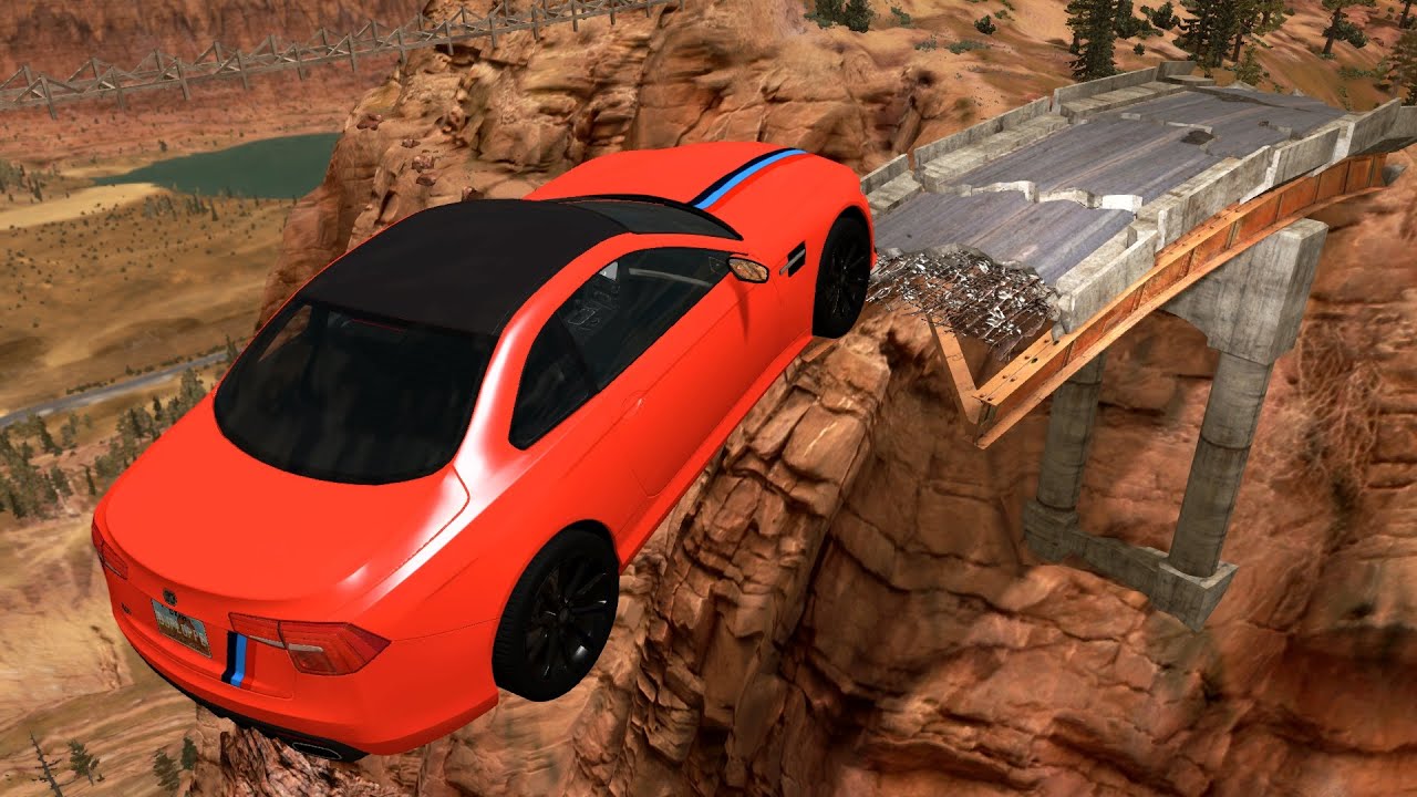 Jumping Collapsed Bridges #2 | BeamNG Drive Gameplay #79 | Live Stream