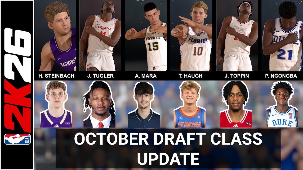 NBA 2K26 Draft Class Update - October!