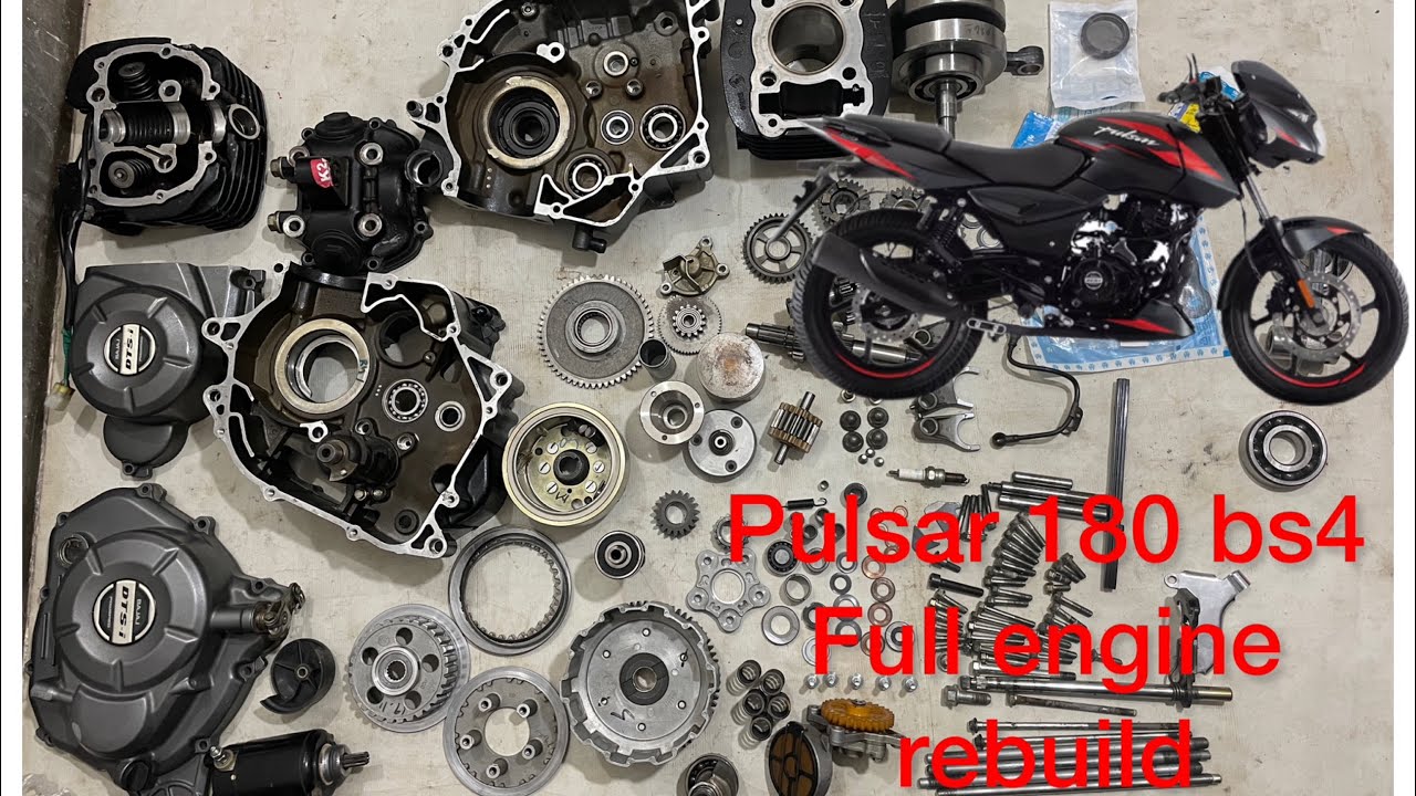 Pulsar 180 BS4 full engine work #pulsar #automobile#mechanical #rebuild