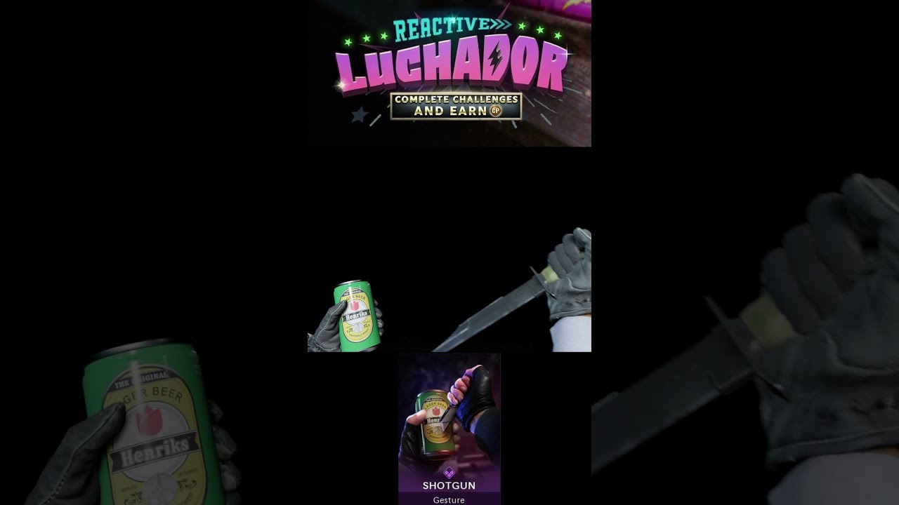 *NEW* Luchador REACTIVE Bundle Shotgun a beer gesture #Shorts