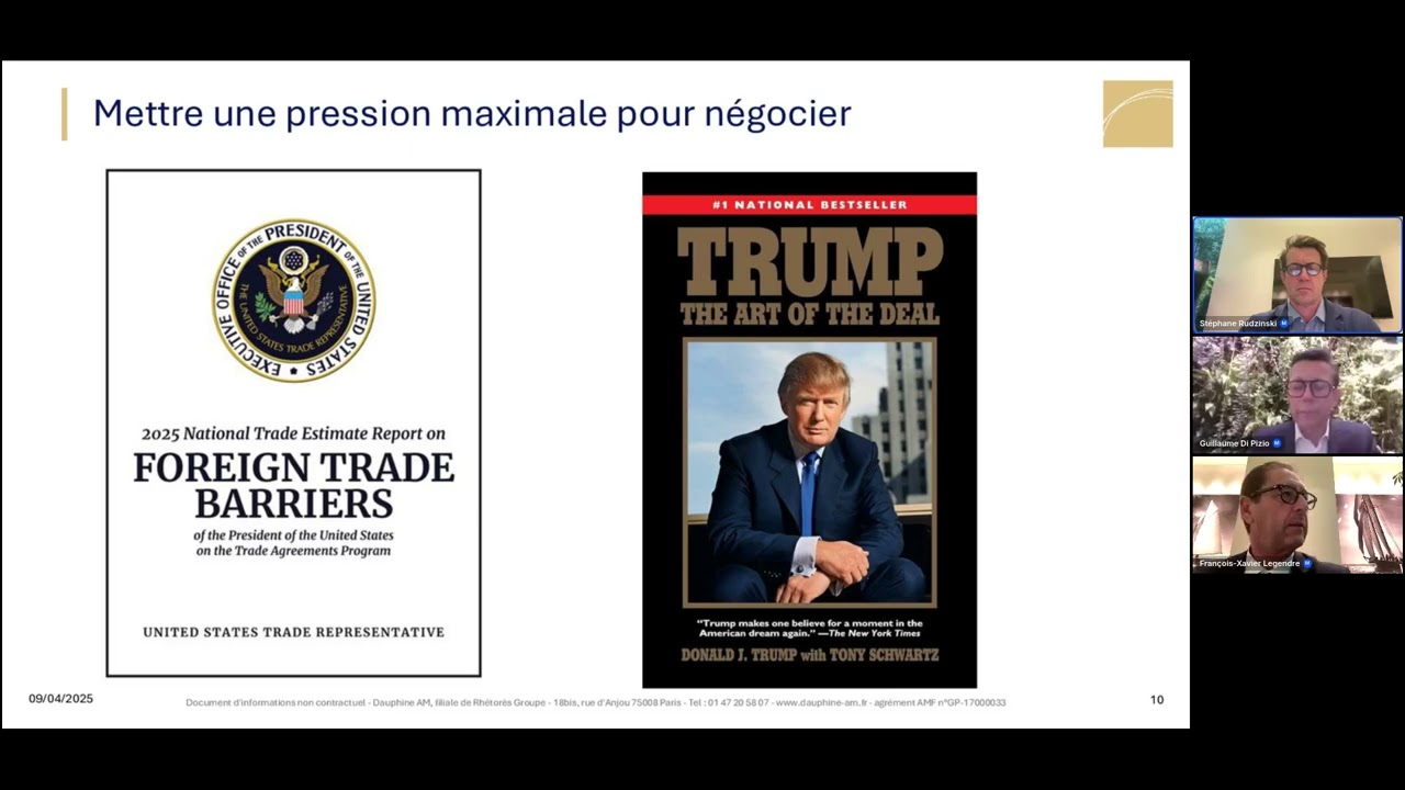 Webinaire sur les marchés financiers du 9 avril 2025 - RHETORES x DAUPHINE AM