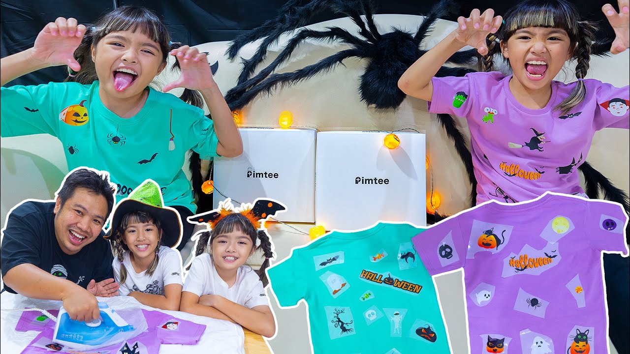 หนูยิ้มหนูแย้ม DIY เสื้อยืดฮาโลวีน จากร้าน Pimtee