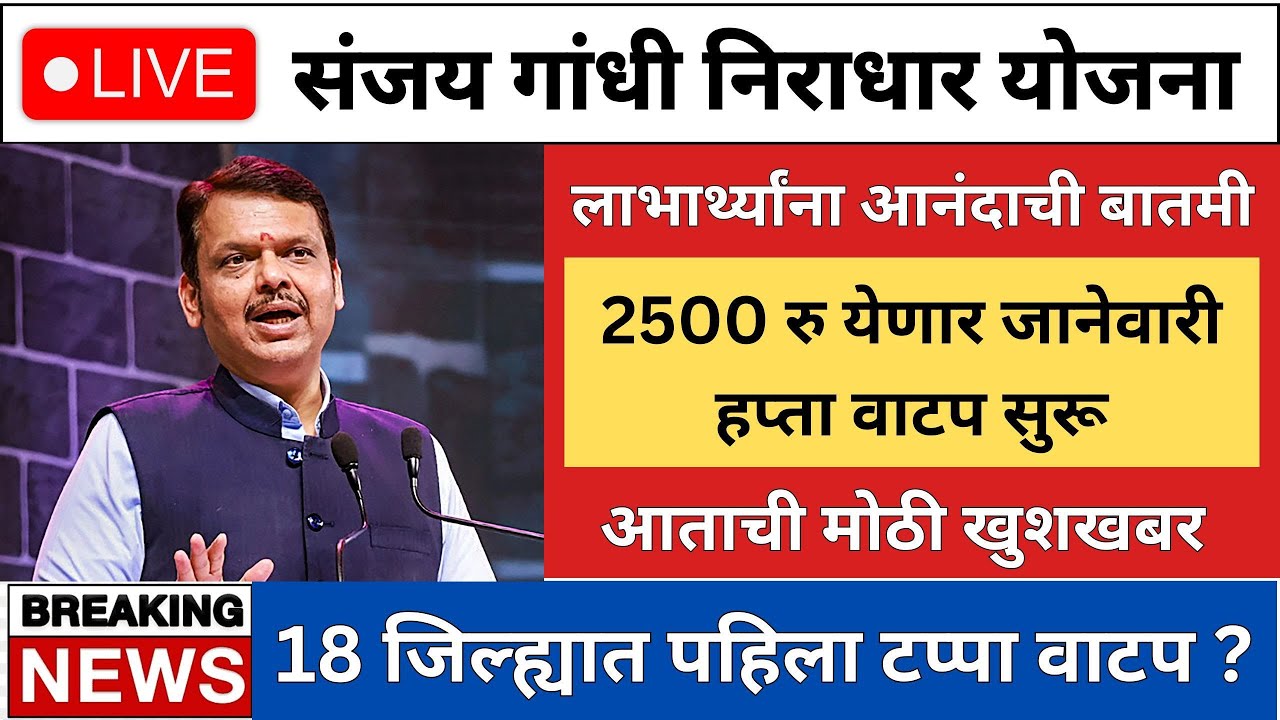 Sanjay Gandhi Niradhar Yojana January 2026 Update |  GR Explained | Payment Process