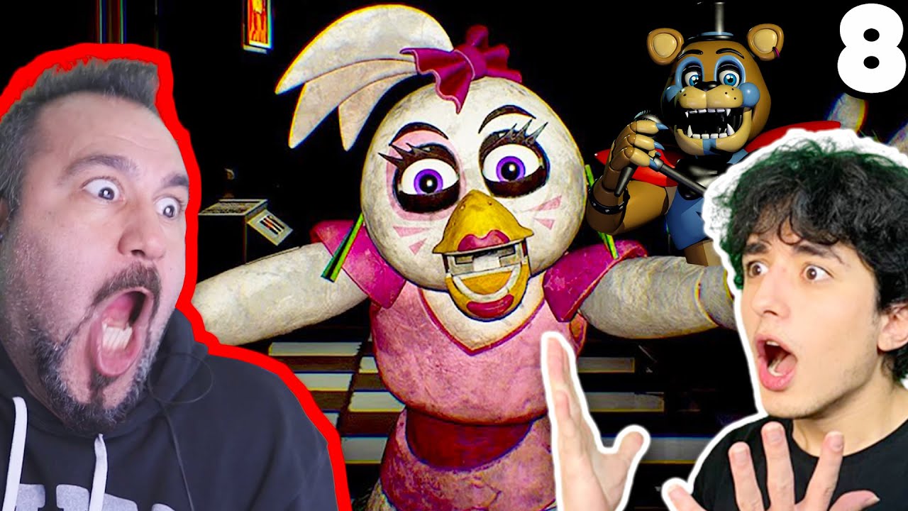 KORKUDAN! ZIPLIYORUZ ANNE! CHICA PARTY VERİYOR | (Five Nights at Freddy's: Security Breach) BÖLÜM #8