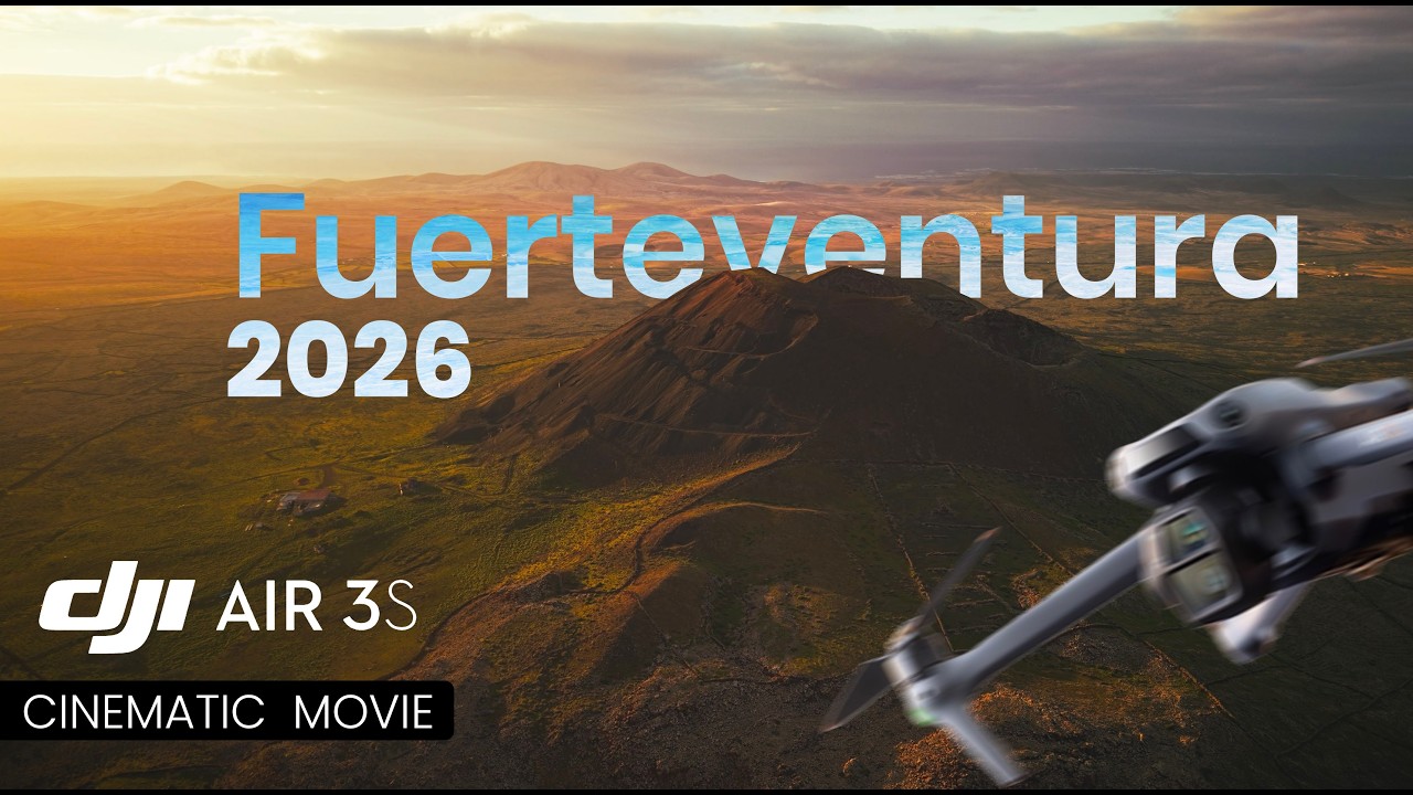 Fuerteventura 2026 - Volcanic Paradise l Cinematic drone footage (DJI Air 3s)
