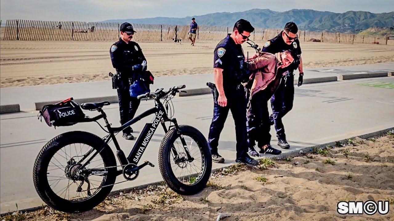 𝗕𝗘𝗔𝗖𝗛 𝗣𝗔𝗧𝗥𝗢𝗟: Police Make Warrant Arrest Near Santa Monica Beach Bike Path