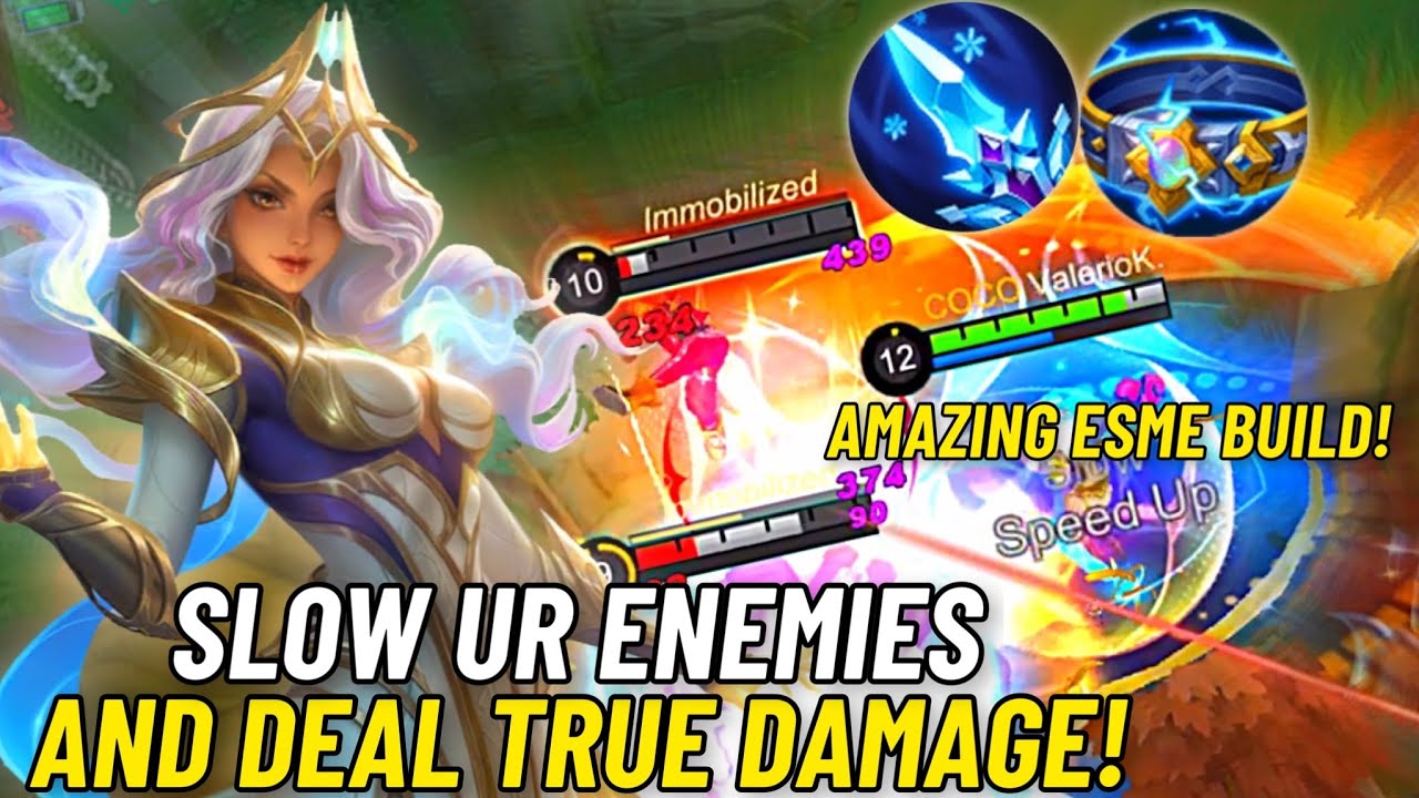 SLOW UR ENEMIES DOWN AND DEAL TRUE DAMAGE WITH THIS ESMERALDA BUILD! | MUST TRY! | MLBB