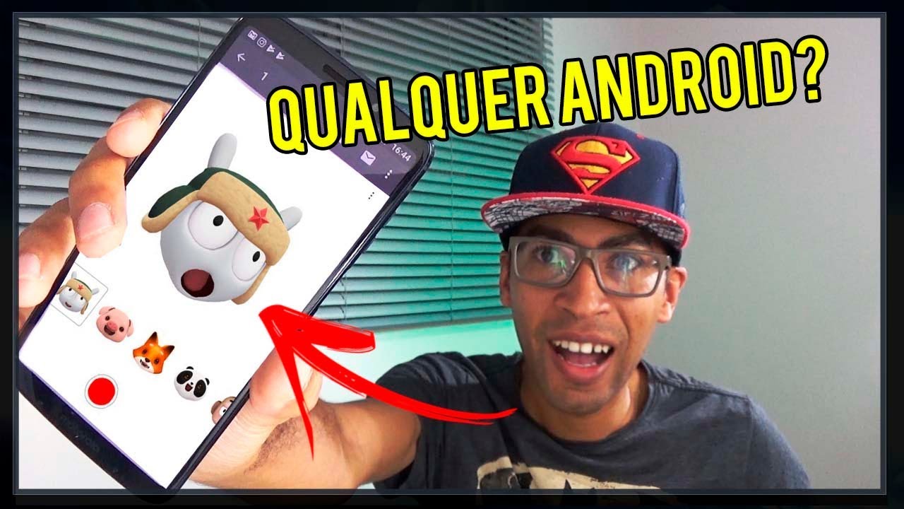 SAIU!!  ANIMOJIS PARA  QUALQUER ANDROID? ID&Ecirc;NTICO!!