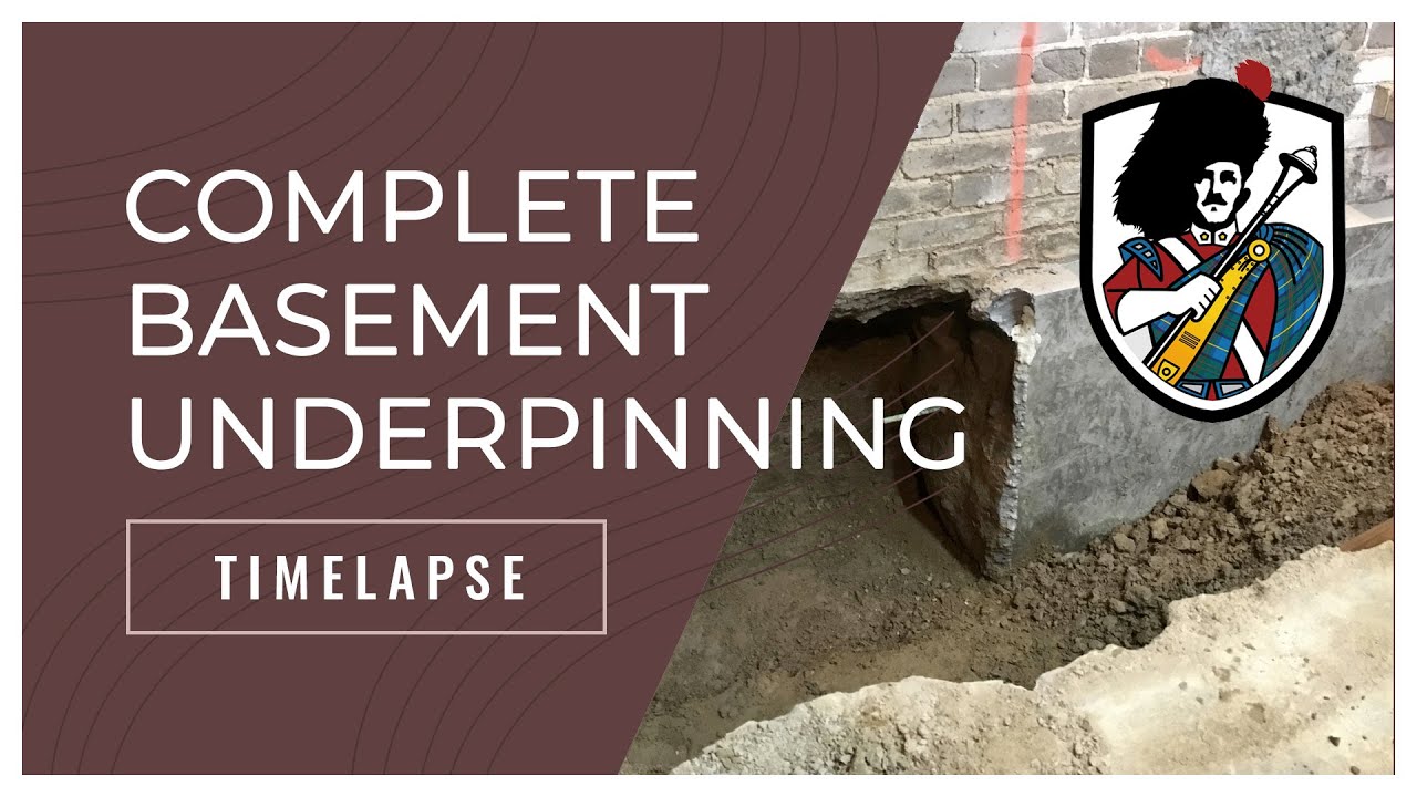 A Complete Basement Underpinning in Toronto | Timelapse | GJ MacRae