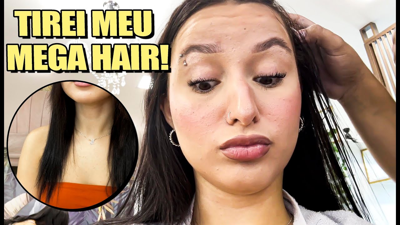 ESTOU COM CABELO CURTO! TIREI O MEGA HAIR