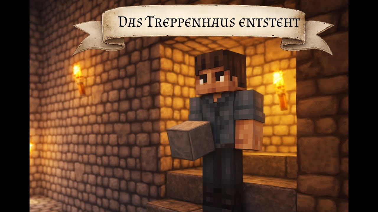 Minecraft OneBlock Castle - Großer Treppenbau im zweiten Turm | Folge 68