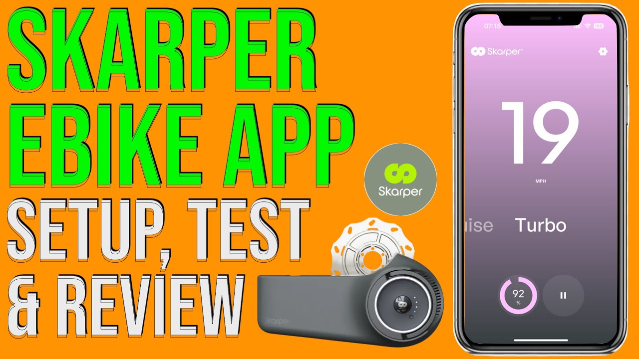 Skarper E-bike App! Setup Test and Review