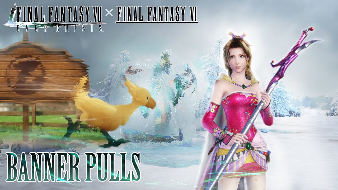 Aerith banner pulls - Final Fantasy VI crossover || Final Fantasy VII Ever Crisis