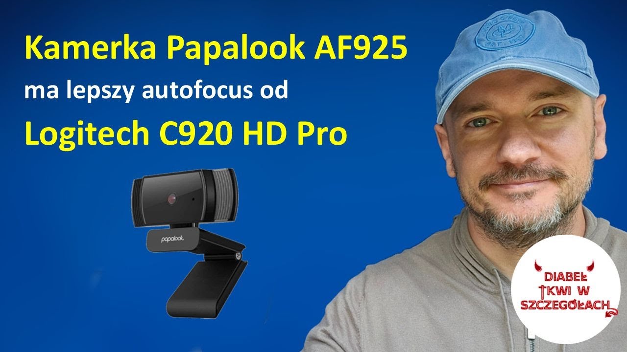 Papalook AF925 ma lepszy autofocus od Logitech C920 HD Pro?
