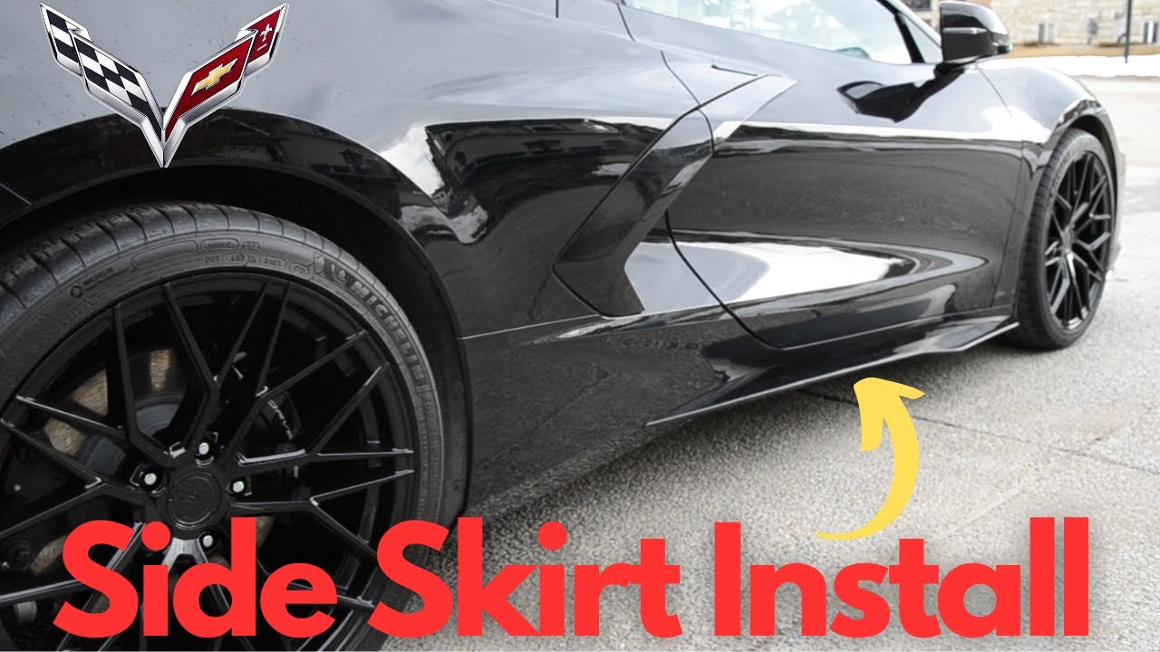 Transform Your C8 Corvette With Z06 Style Side Skirts - Easy Installation Tutorial!