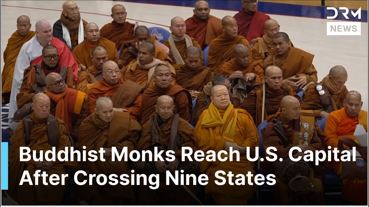 HISTORIC WELCOME: After 108 Days on Foot, Buddhist Monks Bring Walk for Peace to Washington | AK1G
