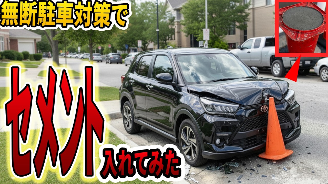 無断駐車男、コンクリート詰めコーンに自ら突っ込んで「なんで壊れるんだよ」→自業自得で７万円の仕返しを食らった件