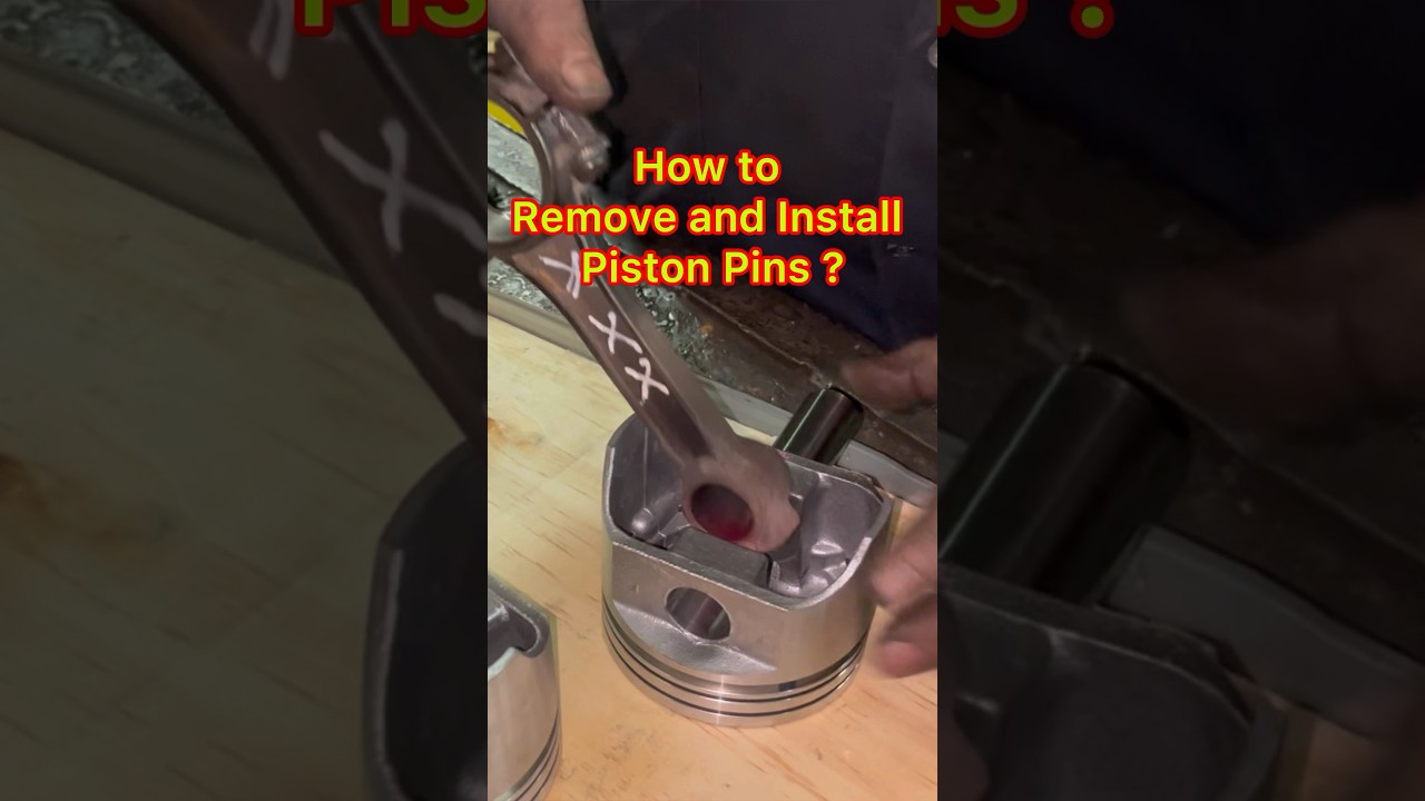 How to remove and Install Chevrolet Engine Piston pin? #shorts #youtube #skills #tricks #video #how