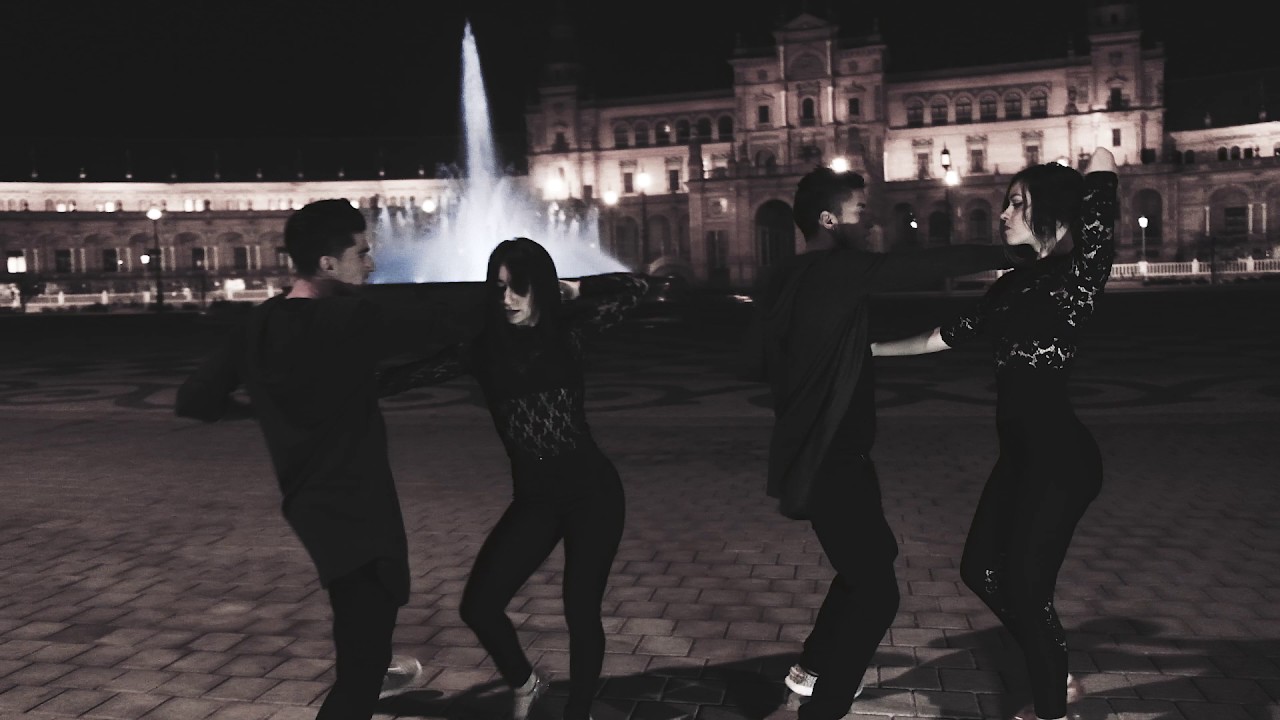 Maxi Solis - Nahir Romano y José Maria Moreno - Ana Villar ( Plaza España , Sevilla - España)