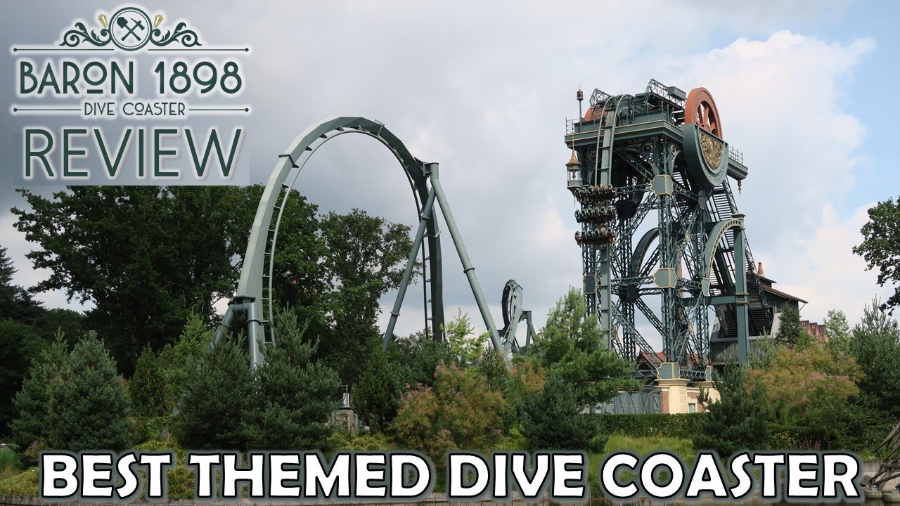 Baron 1898 Review, Efteling Bolliger & Mabillard Dive Machine | Best Themed Dive Coaster