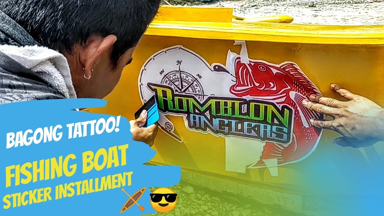 HOW TO INSTALL FISHING BOAT STICKER| CUSTOMIZED ACCORDING TO YOUR WISHES