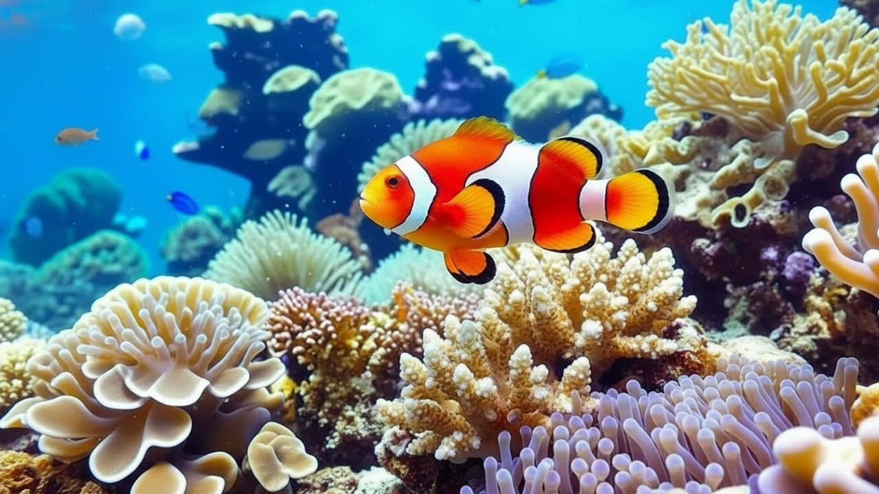 The Best 4K Aquarium - Dive Into The Mesmerizing Underwater Realm, Sea Jellyfish, Coral Reefs .
